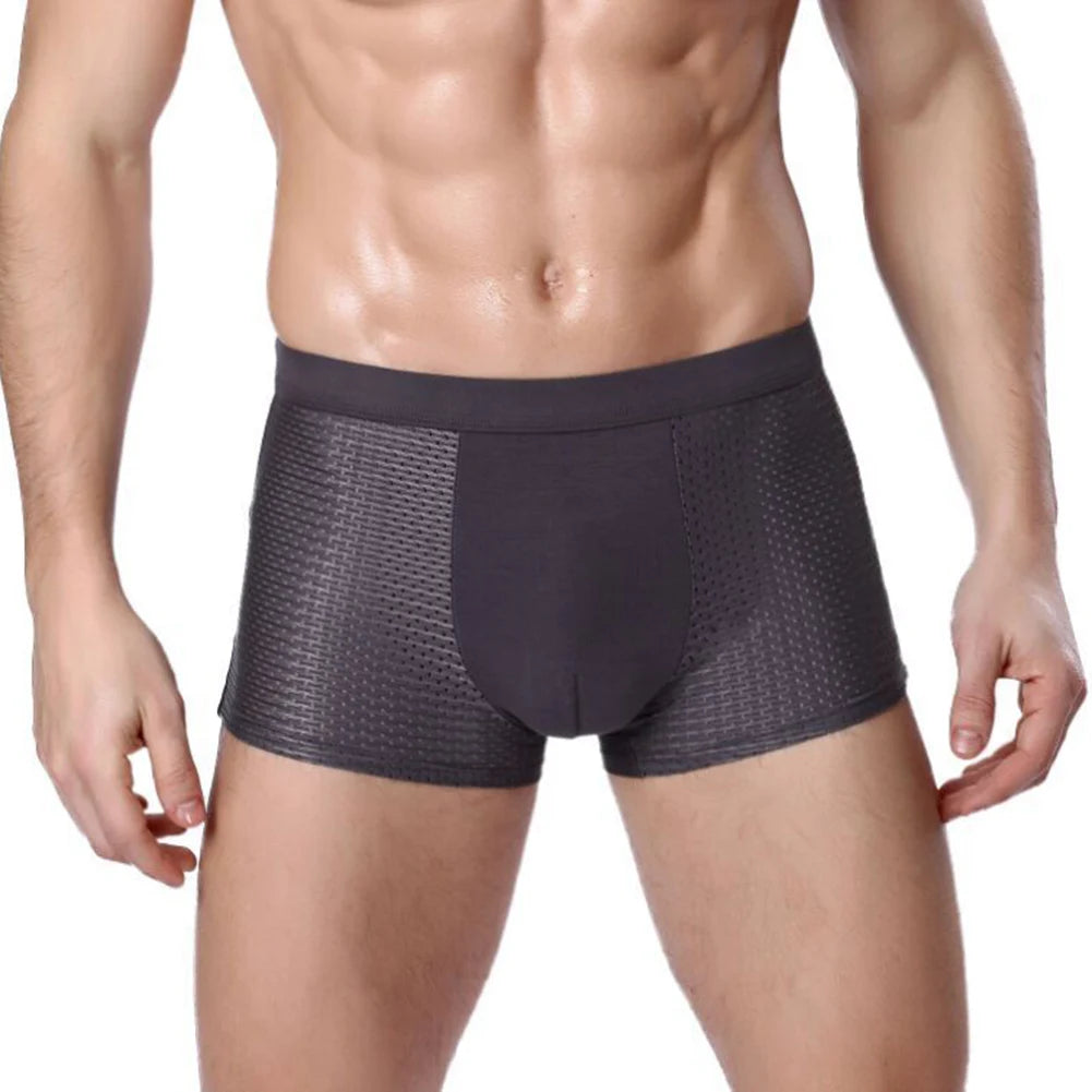 Men's flat underwear, breathable and comfortable, high elasticity thin underwear, men's four cornered underwear