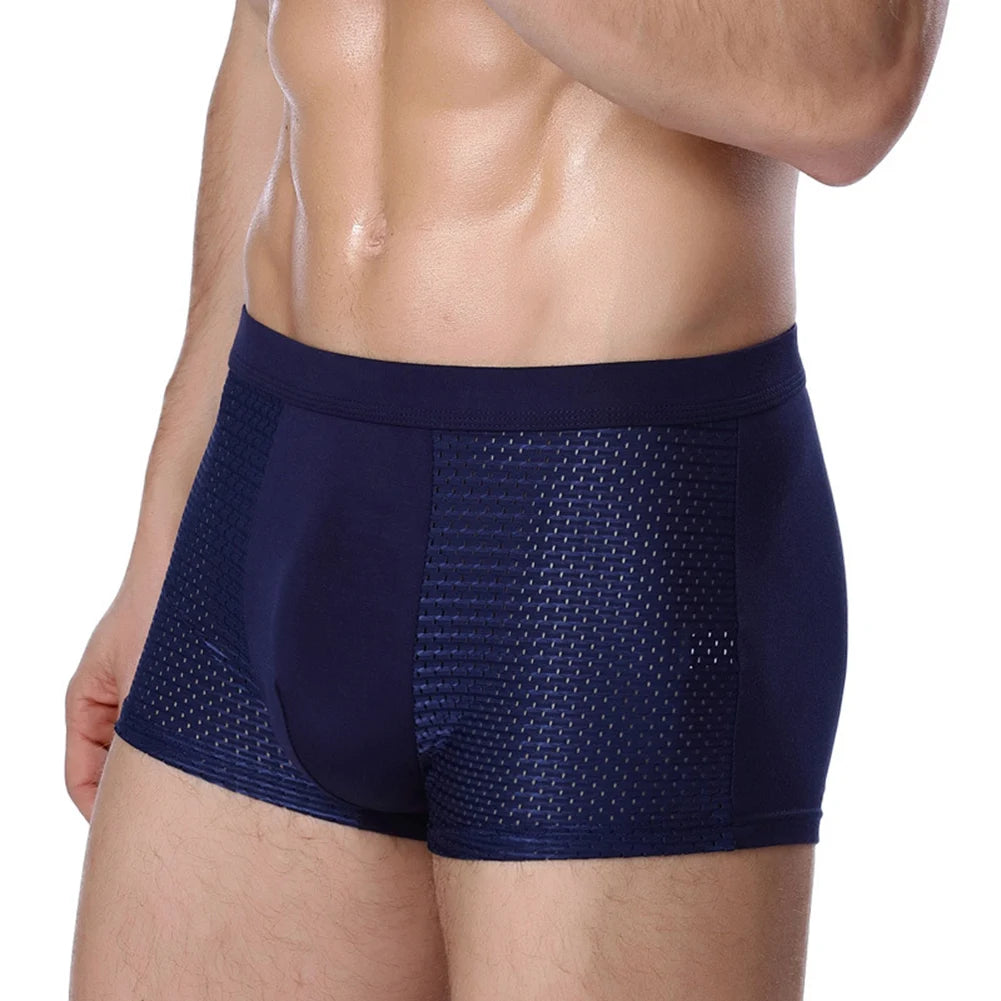 Men's flat underwear, breathable and comfortable, high elasticity thin underwear, men's four cornered underwear