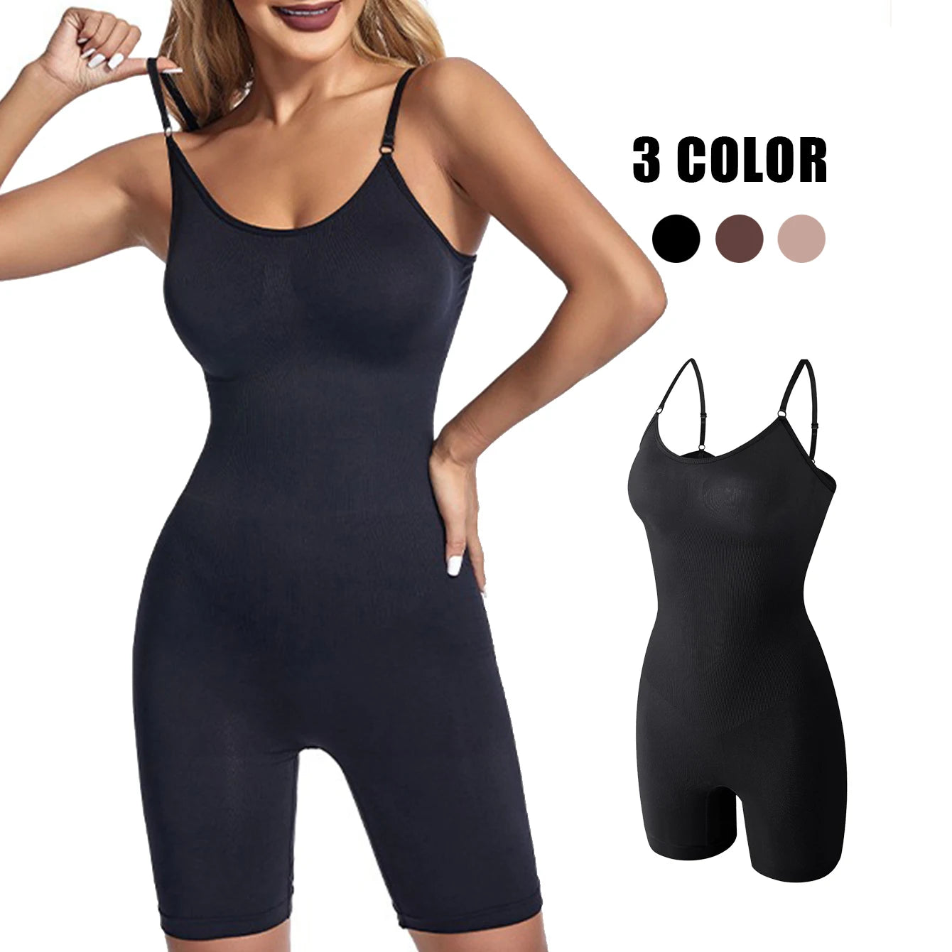 Women Bodysuit Sexy Shapewear Boxer Briefs Tummy Control Full Shaper Slimming Sheath Butt Lifter Thigh Slimmer Abdomen Corset