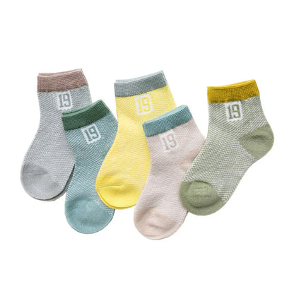 5Pairs/lot 0-2Y Infant Baby Socks Baby Socks for Girls Cotton Mesh Cute Newborn Boy Toddler Socks Baby Clothes Accessories