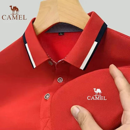 New Summer Brand Embroidered Polo Shirt for Men's High Quality Fashion Casual Comfortable and Breathable Short Sleeved T-shirt