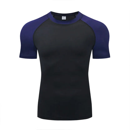 Men's T Shirt Outdoor Training Fitness Gym Jogging Running Sweatshirt Bat/-Man Compression Shirts Tight Elastic Breathable