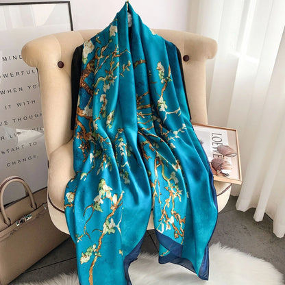 New Elegant Woman Scarf Chiffon Shawl Woman Red Scarf Scarves for Ladies XWJ16