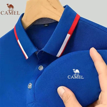 New Summer Brand Embroidered Polo Shirt for Men's High Quality Fashion Casual Comfortable and Breathable Short Sleeved T-shirt