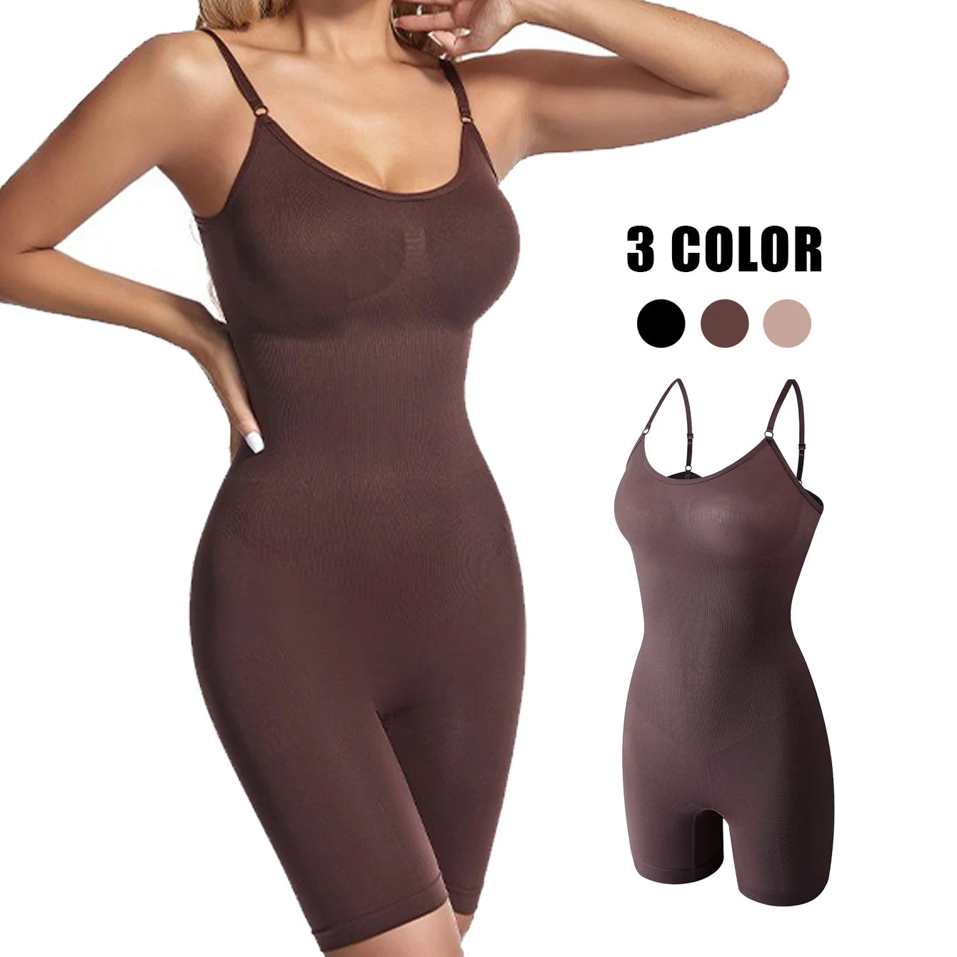 Women Bodysuit Sexy Shapewear Boxer Briefs Tummy Control Full Shaper Slimming Sheath Butt Lifter Thigh Slimmer Abdomen Corset