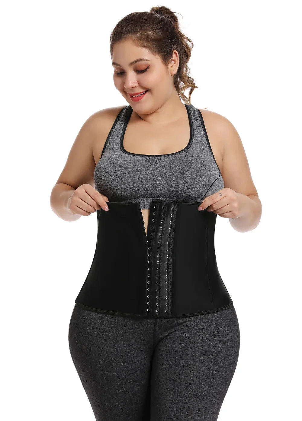 Steel Bone Latex Waist Trainer Shapewear Slimming Belt Waist Cincher Body Shaper Girdle Workout Tummy Control Corset for Women