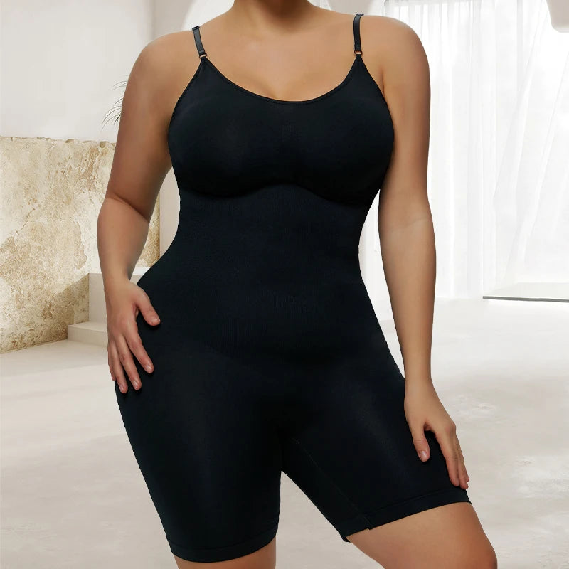 Plus Size Women Butt Lifter Body Shaper Push Up Breast Slimming Waist Tummy Control Shapewear Bodysuit Fajas