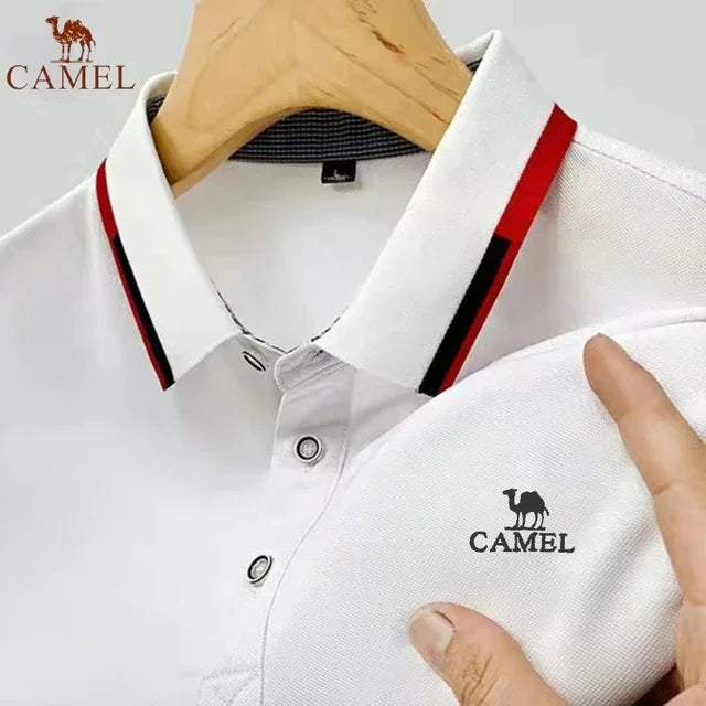 New Summer Brand Embroidered Polo Shirt for Men's High Quality Fashion Casual Comfortable and Breathable Short Sleeved T-shirt