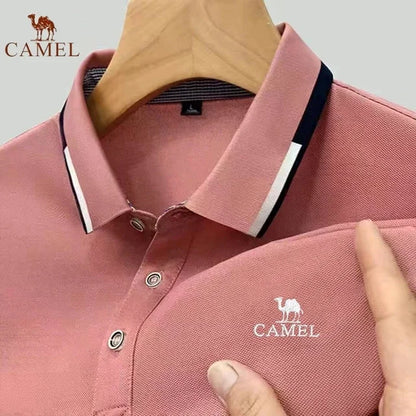 New Summer Brand Embroidered Polo Shirt for Men's High Quality Fashion Casual Comfortable and Breathable Short Sleeved T-shirt