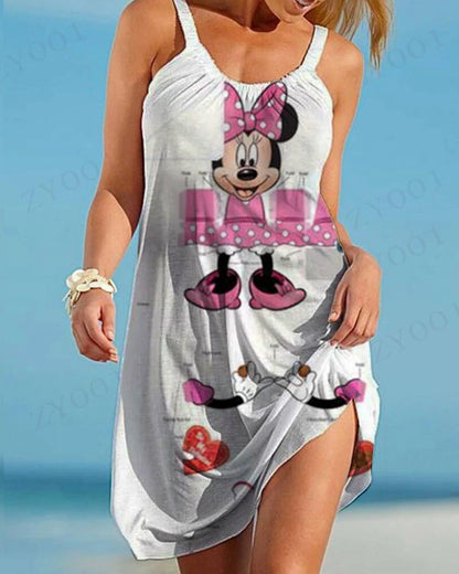 Disney Elegant Women's Dresses for Party 2022 Sexy Dress Woman Clothes for Summer Outfits Sundresses 2022 Fashion Skirt TOP Chic