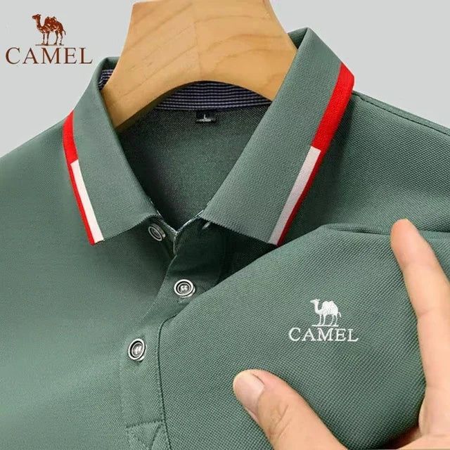 New Summer Brand Embroidered Polo Shirt for Men's High Quality Fashion Casual Comfortable and Breathable Short Sleeved T-shirt