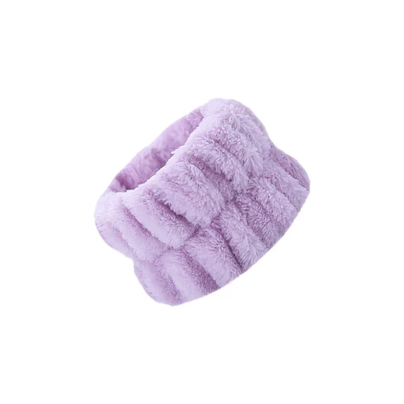 2pcs Flannel Hand Face Wash Cuff Anti-wetting Oversleeves Sports Sweat-wiping Sweat-absorbing Wristband Bathroom Accessories