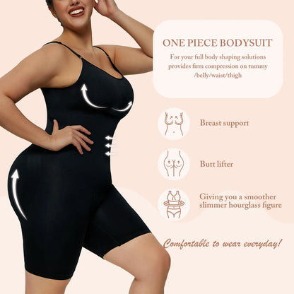 Plus Size Women Butt Lifter Body Shaper Push Up Breast Slimming Waist Tummy Control Shapewear Bodysuit Fajas