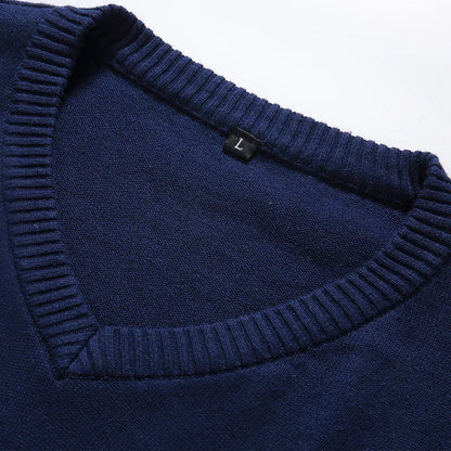 Elevate Your Casual Style with the 2024 Men's V-Neck Cotton Sweat